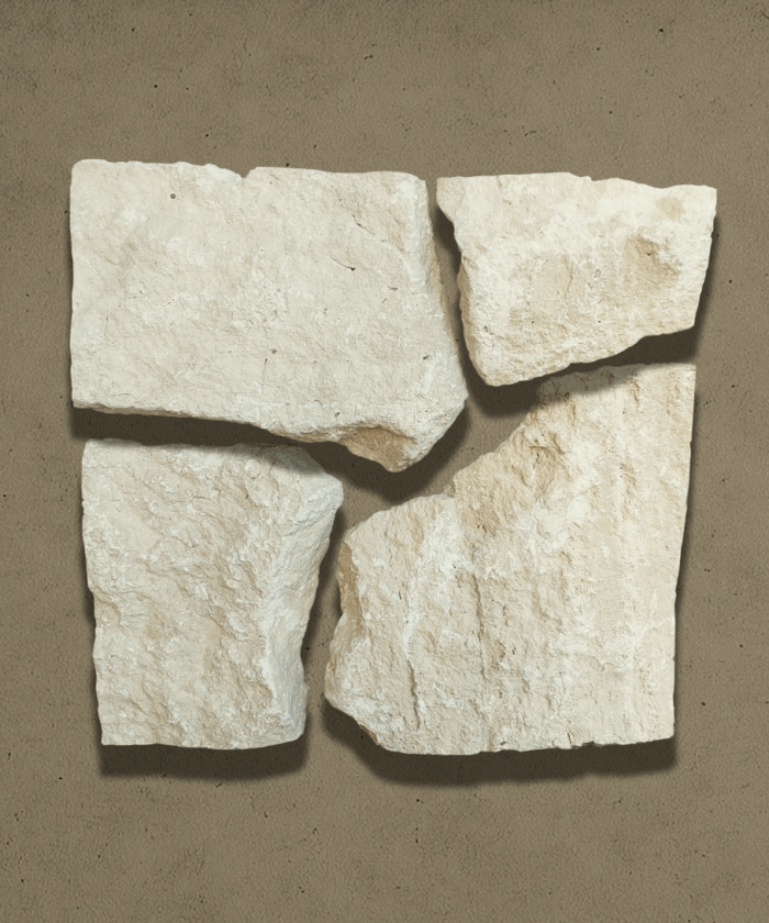 Origin Series Palomino travertine free form loose random wall cladding with textured natural stone pieces in Brisbane QLD Australia