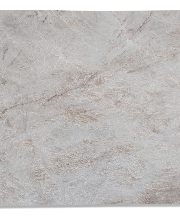 Naica quartzite honed finish full slab with soft white and warm beige veining in Sunshine Coast Brisbane and Gold Coast QLD Australia