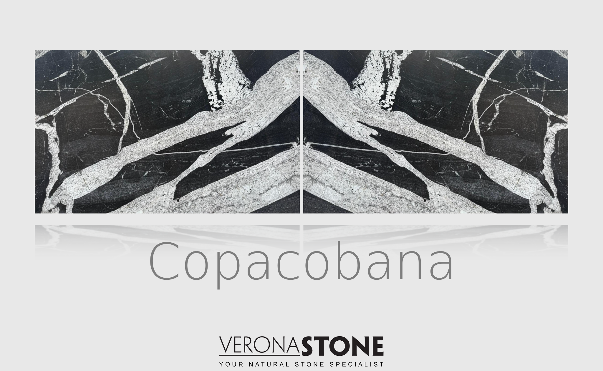 Copacabana granite satin 20mm reverse bookmatched slab – Verona Stone Sunshine Coast natural stone supplier.